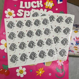 Vintage Lover Rose Forever Rich Stamp 1000/50Book